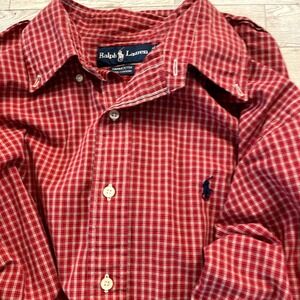 Polo Ralph Lauren Yarmouth Shirt Men's 15.5 32/33‎ Red Check Button Down Pony XL